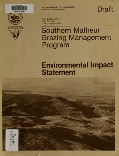 Southern Malheur grazing management program