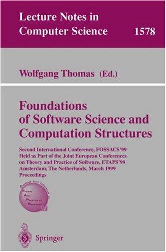 Foundations of Software Science and Computation Structures