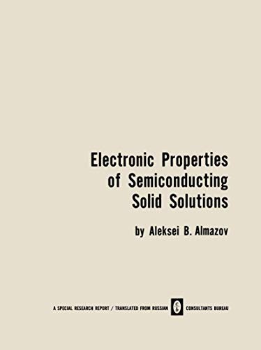 Electronic properties of semiconducting solid solutions