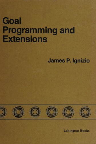 Goal programming and extensions