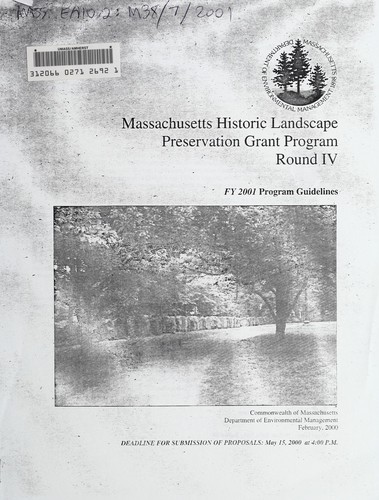 Massachusetts Historic Landscape Preservation Grant Program