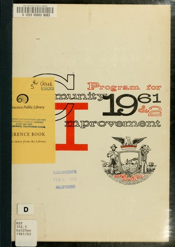 Program for community improvement