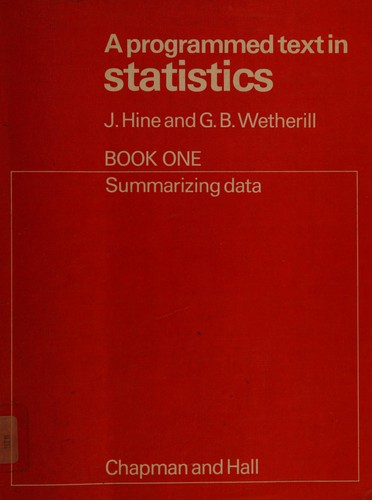 A programmed text in statistics