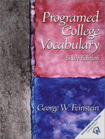 Programed [sic] college vocabulary