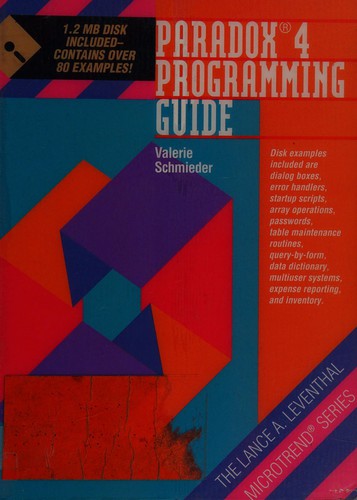 Paradox 4 programming guide
