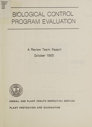 Biological control program evaluation