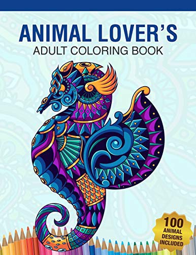 Animal Lover's Adult Coloring Book