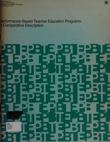 Performance-based teacher education programs