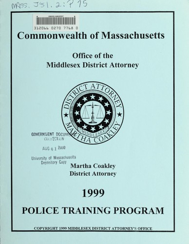 1999 police training program