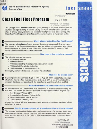 Clean Fuel Fleet Program