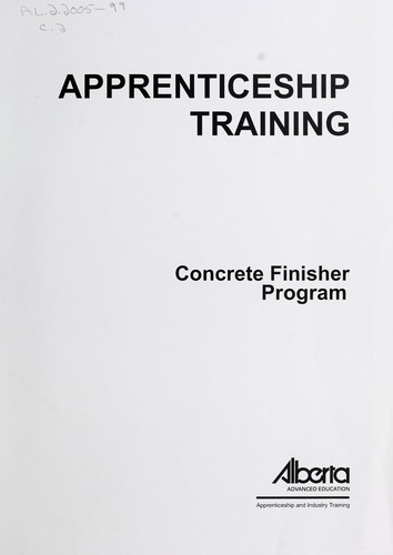 Concrete finisher program