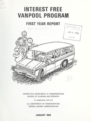 Interest free vanpool program