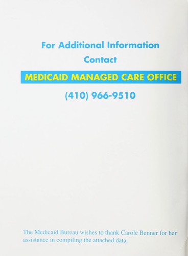 National summary of state medicaid managed care programs