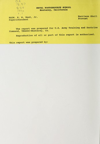 A neural-network based behavioral theory of tank commanders