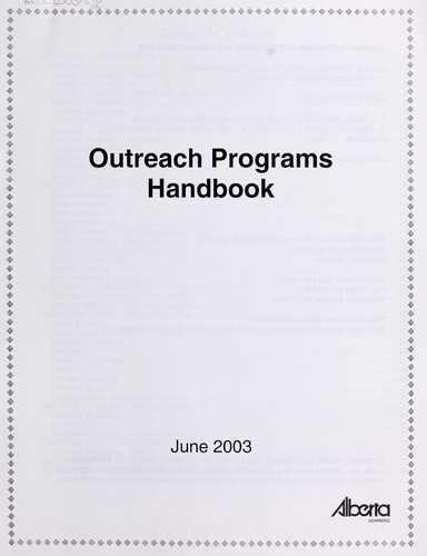Outreach programs handbook