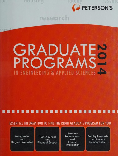 Peterson's graduate programs in engineering & applied sciences 2014