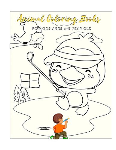 Animal Coloring Books For Kids Ages 4-8 Year Old