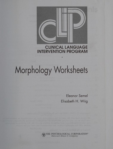 Clinical language intervention program