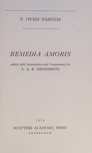 Remedia amoris