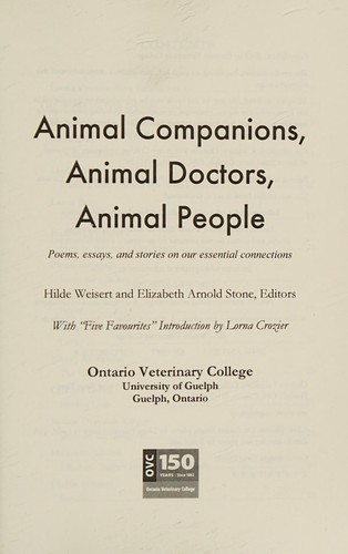 Animal companions, animal doctors, animal people