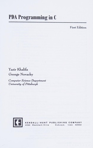 Pda Programming in C.