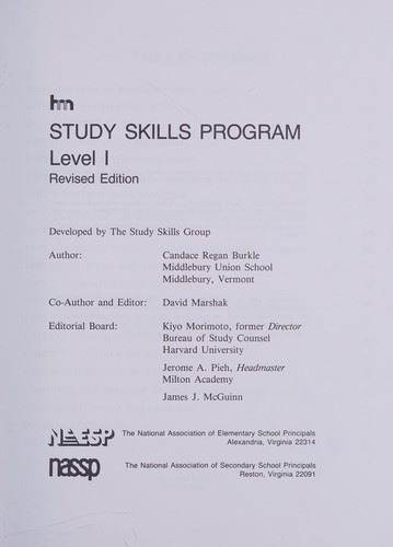 HM study skills program