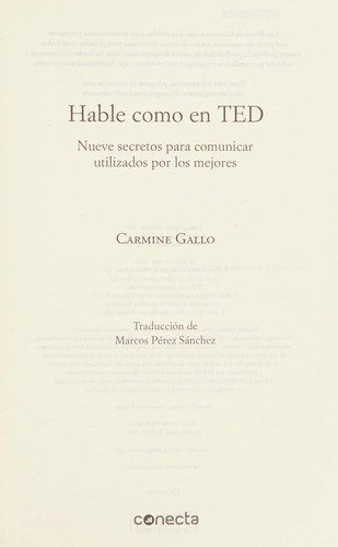 Hable Como en TED / Talk Like TED