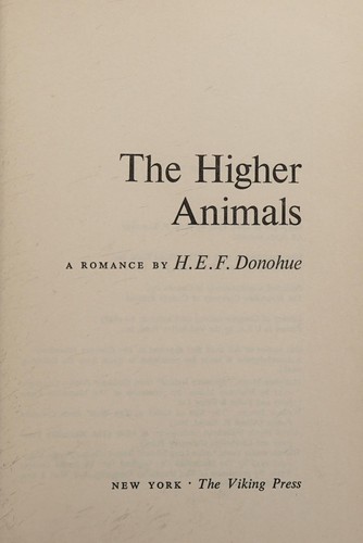 The higher animals