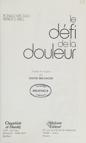 Le défi de la douleur
