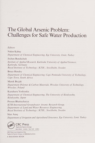 The global arsenic problem