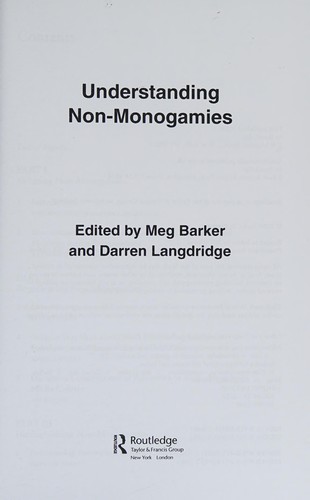Understanding non-monogamies