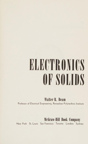 Electronics of solids