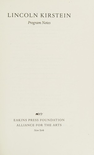 Program notes