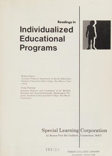 Readings in Individualized Educational Programs
