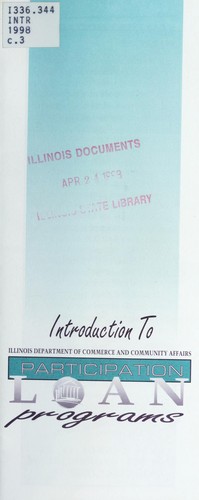 Introduction to Illinois Department of Commerce and Community Affairs Participation Loan Programs