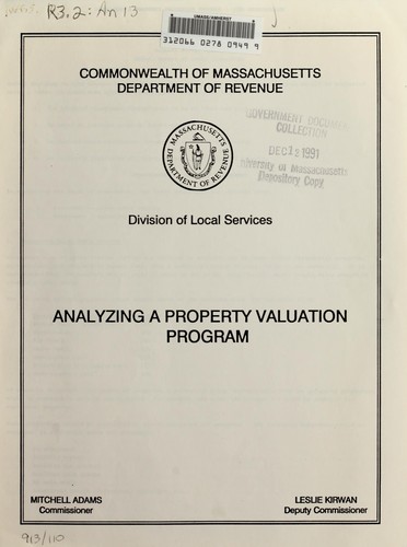 Analyzing a property valuation program