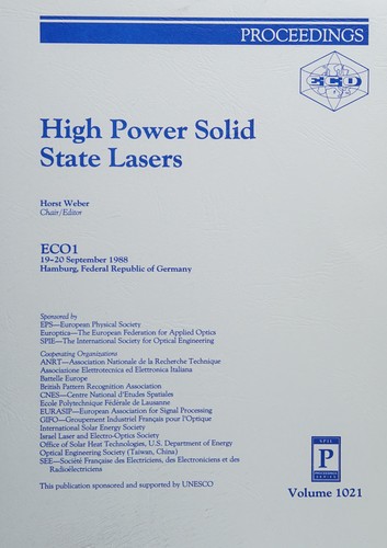 High power solid state lasers