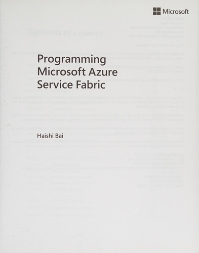Programming Microsoft Azure Service Fabric