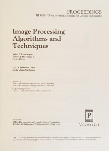 Image processing algorithms and techniques