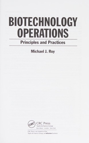 Biotechnology operations