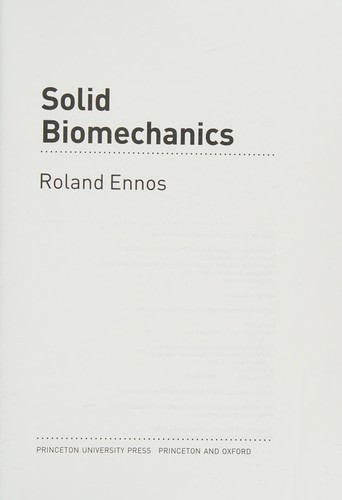 Solid biomechanics