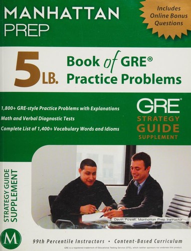 5 lb Book Of Gre Practice Problems