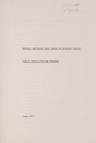 PUBLIC PARTICIPATION PROGRAM