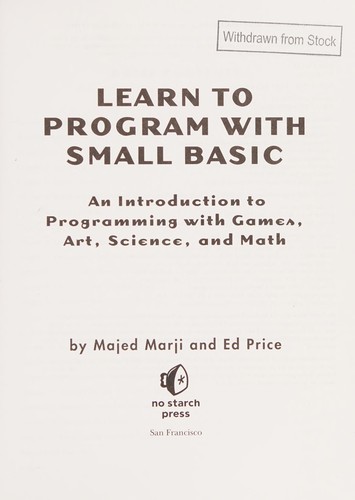 Learn to program with small basic