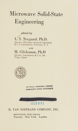 Microwave Solid-State Engineering