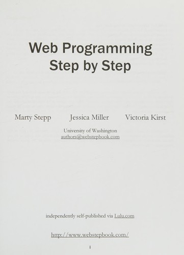 Web Programming Step by Step