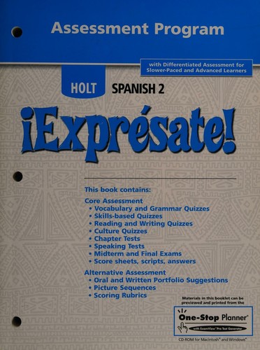 Assessment Program Holt Spanish 2 Expresate not here