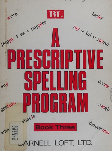 A prescriptive spelling program