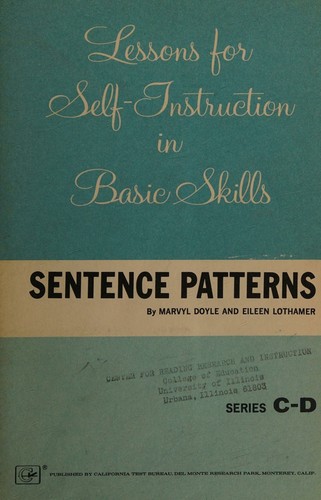 Sentence patterns