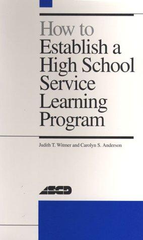 How to establish a high school service learning program